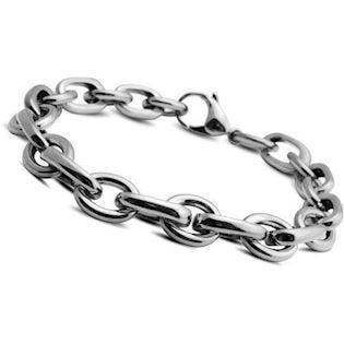 Stål lænke armbånd fra Christina, 21 cm køb det billigst hos Guldsmykket.dk her